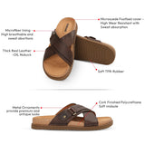 Tidal Cross - Dark Brown