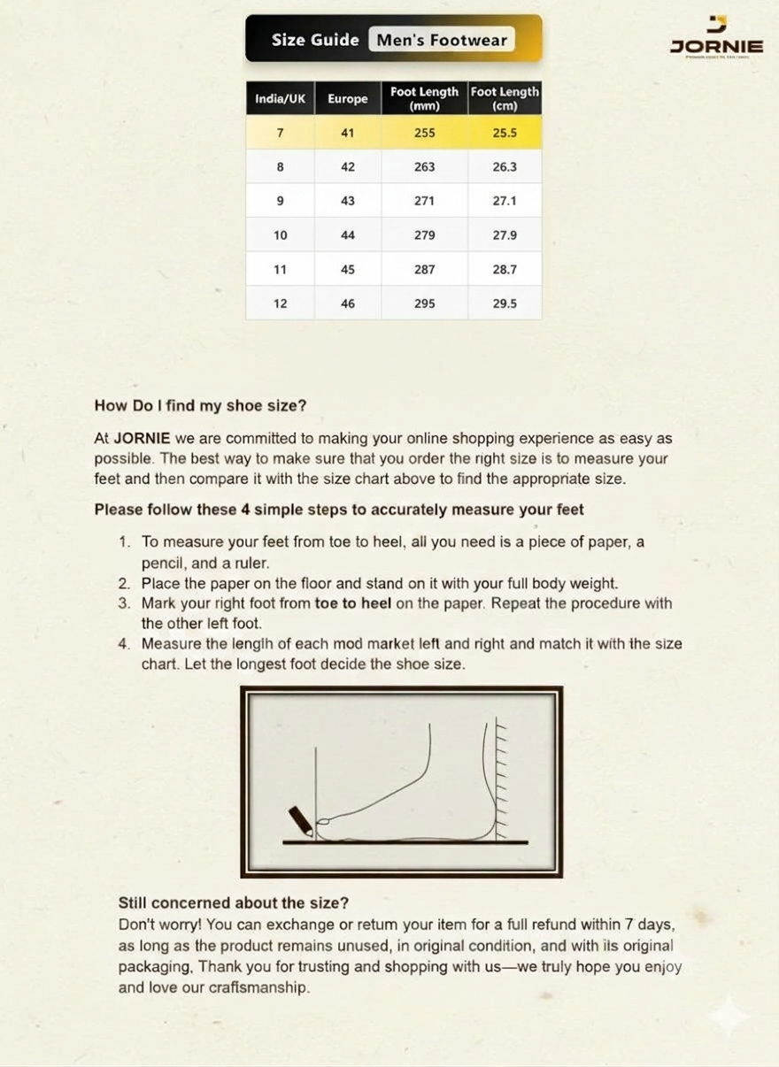 Product Size Guide
